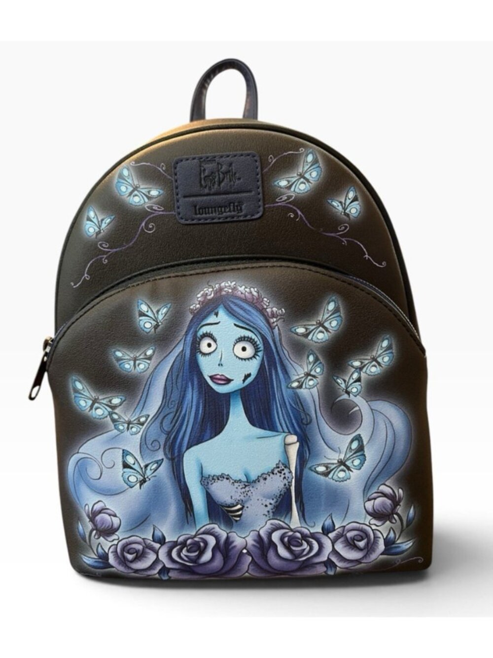 Loungefly Corpse Bride Mini Backpack Emily Butterflies Floral Bag Tim Burton NWT